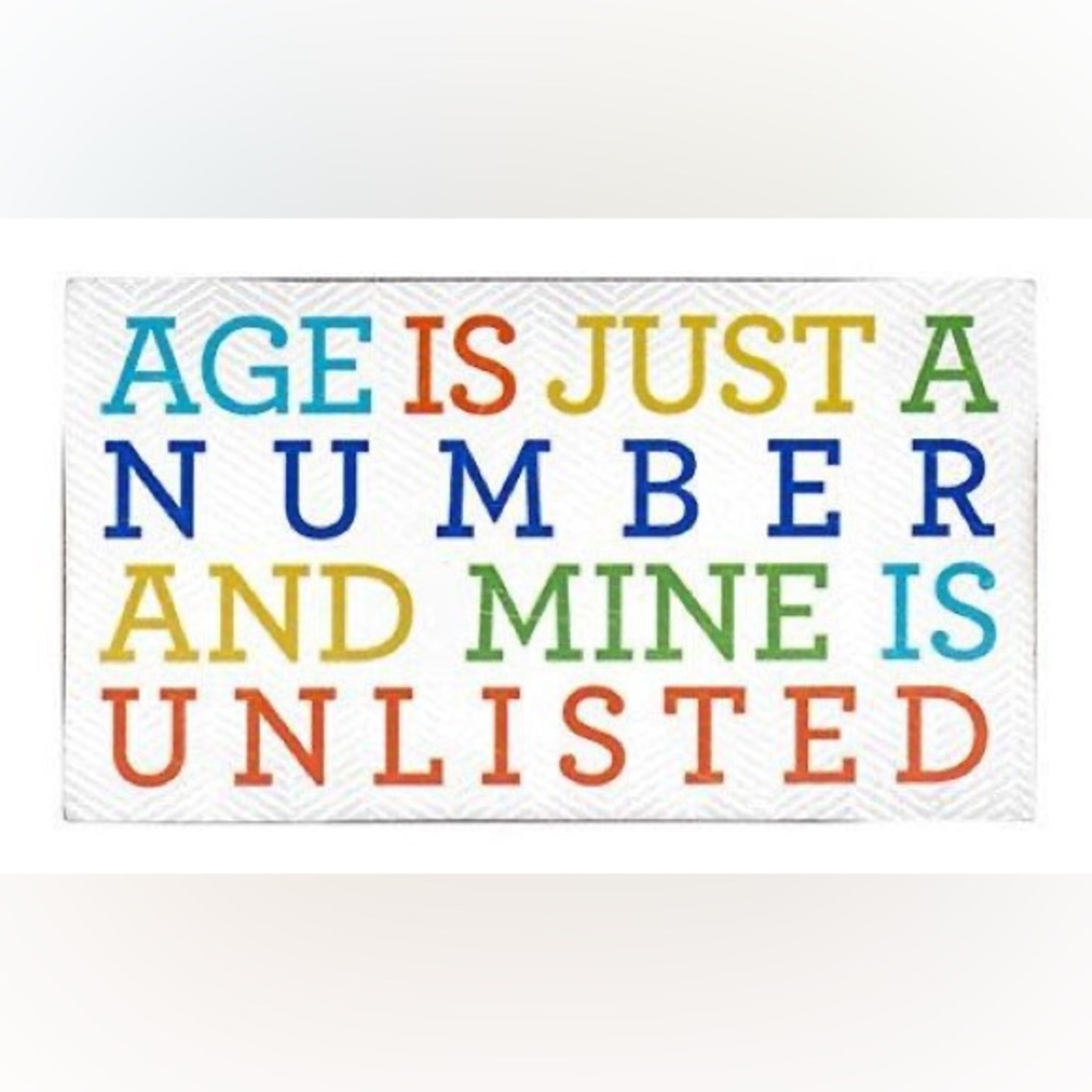 Age is Just a Number Wood Sign